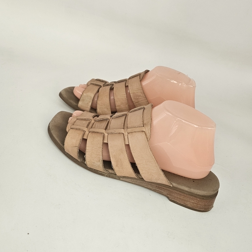 Munro Carrera Gladiator Sandal Tan Calf Leather Women’s Size 9.5 Wide - Picture 4 of 12